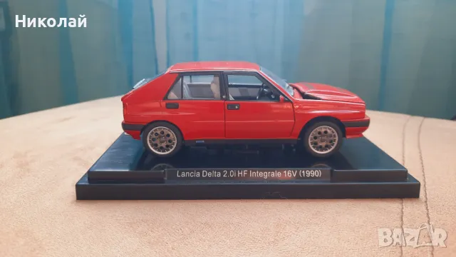 1990 LANCIA DELTA 2.0i HF INTEGRALE 16V *ДЕФЕКТ 1:24 Fabbri Diecast Колекционерски модел количка, снимка 1 - Колекции - 49238429