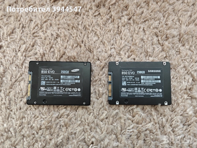 SATA SSD Samsung 850 EVO 200GB, снимка 2 - Твърди дискове - 53120135