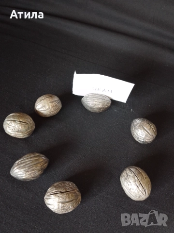 орехчета за маса поставка за мястото посребрени, снимка 2 - Декорация за дома - 52823107