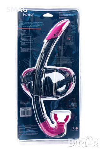 Комплект Морска маска & Шнорхел черен розов 12+ години, снимка 4 - Водни спортове - 46279713