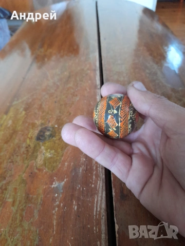 Старо дървено яйце #11, снимка 5 - Други ценни предмети - 53198580