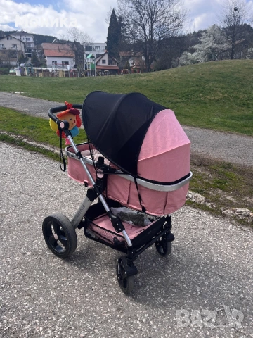 Детска количка "Хавана"+ столче за автомобил, фламинго Chipolino, снимка 9 - Детски колички - 54158263