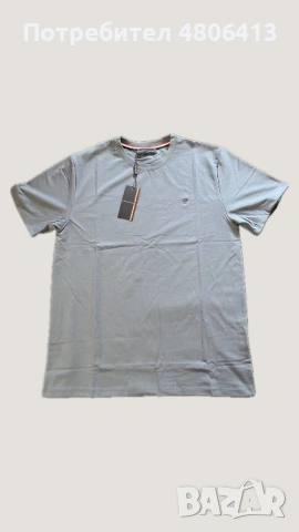 Мъжка тениска в син цвят, снимка 2 - Тениски - 54301897