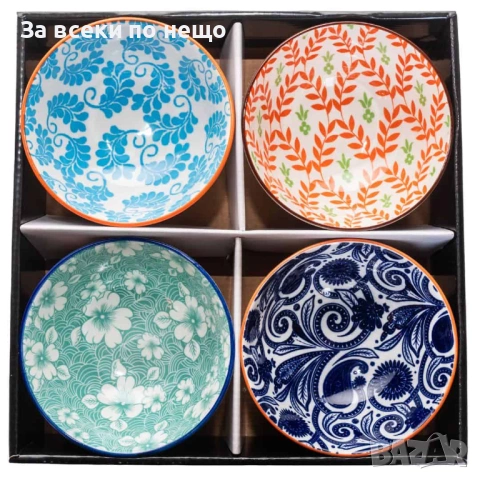 Комплект 4 керамични купички, различни модели Код P2029, снимка 5 - Съдове за готвене - 53937742