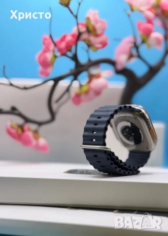 Смарт часовник Apple Watch Ultra 2, 49 мм, Cell, Titanium Case, Blue Ocean Band, снимка 4 - Смарт часовници - 52669392