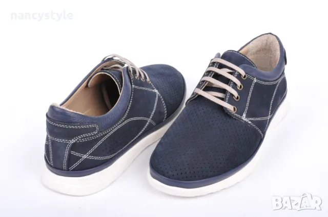 Мъжки обувки от естествен набук, снимка 3 - Спортно елегантни обувки - 50108158