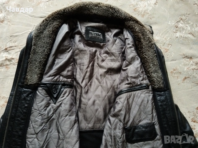 Мъжко кожено яке MORENA - размер XXL, снимка 6 - Якета - 53489348