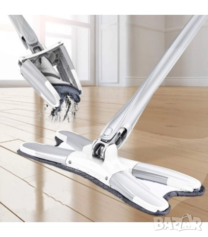 🧼 Уред с микрофибърна подложка за миене на под  