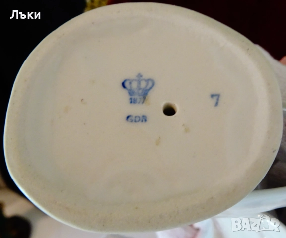 Порцеланова статуетка,фигура Гълъб на Lippelsdorf 1877 г. , снимка 7 - Статуетки - 51812921