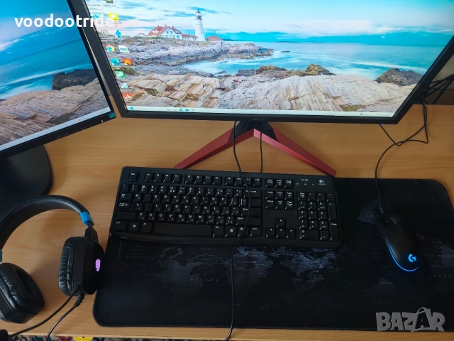 Компютър CPU 2600, 16RAM, 750 SSD, 1TB HDD, RTX 2060, 2xМонитора, KB/M, снимка 5 - Геймърски - 54195954