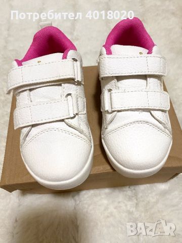 Детски кецове в бяло и розово, 25 номер, снимка 7 - Детски обувки - 45494213