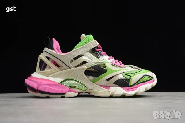 Редки Баленсиага Balenciag Track 2 Green Pink Маратонки Уникални , снимка 3 - Маратонки - 49918798