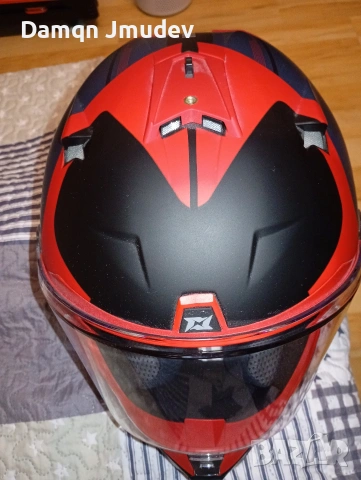 Мото каска Axxis Wolf DS Hydra 59-60, снимка 11 - Спортна екипировка - 53685384