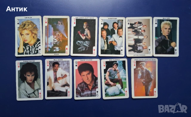 Колекция Стари Карти от Дъвки Rock'N Bubble 80's, снимка 4 - Колекции - 53457942