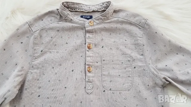 Детска риза 5 години памук и лен, снимка 6 - Детски ризи - 50192173