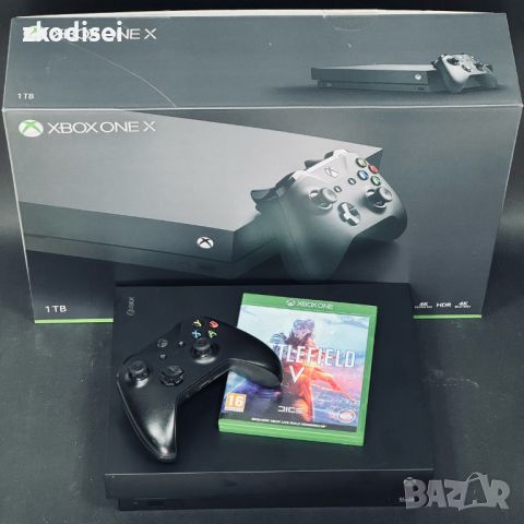 Конзола XBOX - One X с 1бр. джойстик и 1бр. игра, снимка 1 - Xbox конзоли - 46364029