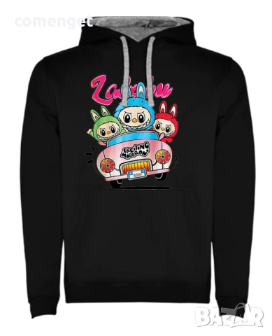 Детски суичъри, тип Hoodie LABUBU / ЛАБУБУ - 5 цвята. СУПЕР Качество!, снимка 5 - Детски анцузи и суичери - 51700369