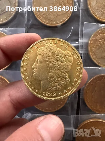 Реплики на Морган Долар (Нови) 28 броя, снимка 4 - Нумизматика и бонистика - 49808696