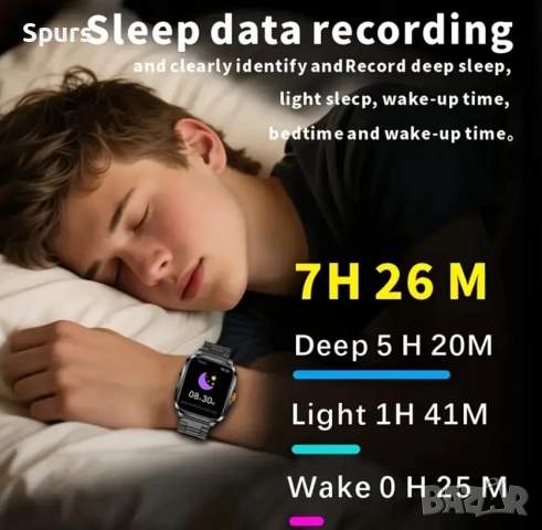 Спортен смарт часовник, снимка 3 - Мъжки - 52212641