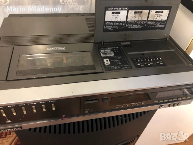 Видео рекордер Fisher Betamax, снимка 4 - Плейъри, домашно кино, прожектори - 53618522