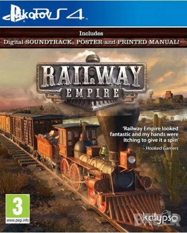 Railway Empire PS4 (Съвместима с PS5), снимка 1 - Игри за PlayStation - 48360451