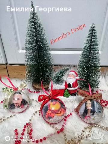 Коледни топки със снимки на най ниски цени , снимка 12 - Други - 52522219
