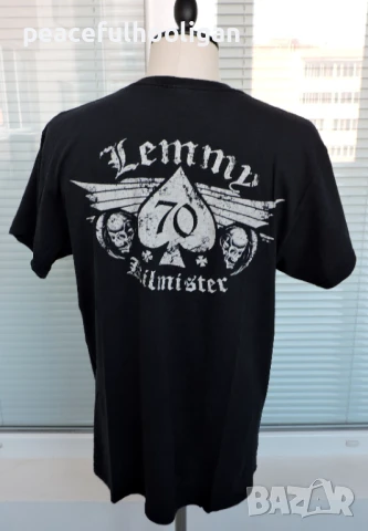 Lemmy Kilmister Memorial T-Shirt - мъжка тениска размер L - официален продукт., снимка 8 - Тениски - 50837411