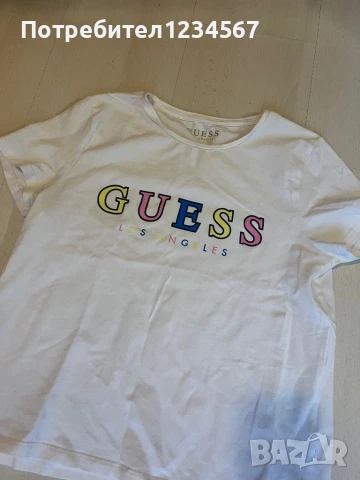 Оригинална тениска Guess XS от лимитираната серия, снимка 3 - Тениски - 50624553