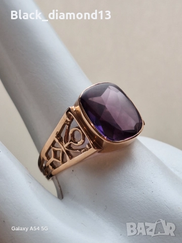 Златен Руски пръстен, снимка 2 - Пръстени - 52823949