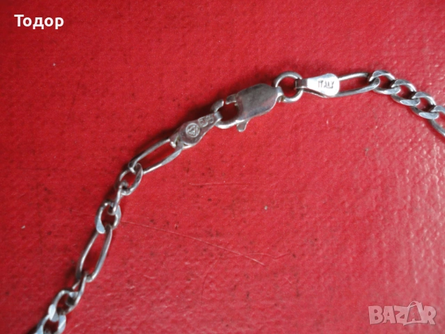 Италианска сребърна верижка 10 , снимка 2 - Колиета, медальони, синджири - 53300271