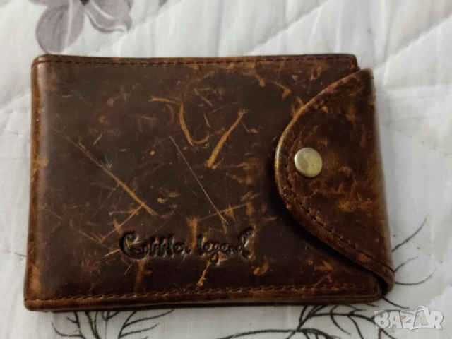 Естествена кожа - мъжки портфейл cobbler legend