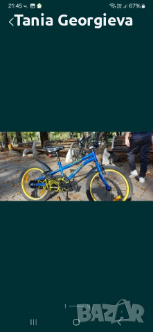 Детски велосипед 18 цола, запазен! , снимка 1 - Велосипеди - 45040146
