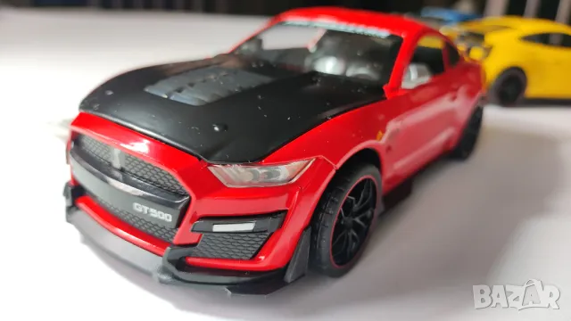 Метални колички Мустанг GT500 (Mustang GT500), мащаб 1:24, снимка 7 - Коли, камиони, мотори, писти - 48784368