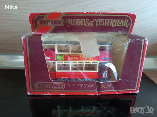 Колекционерска количка Preston Type Tramcar (Y-15) SWAN VESTAS Matchbox Models of Yesteryear , снимка 1 - Колекции - 45635535