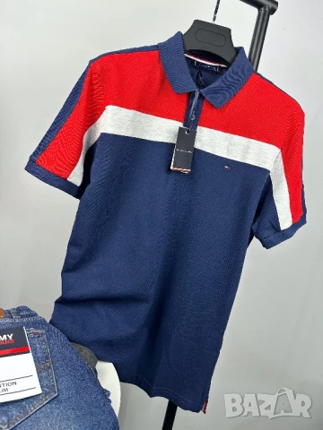  Tommy мъжка тениска с яка 5 цвята  , снимка 2 - Тениски - 36010840