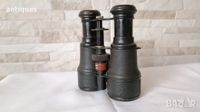 Стар военен бинокъл с царски герб - WWII - Антика - 1940г., снимка 1