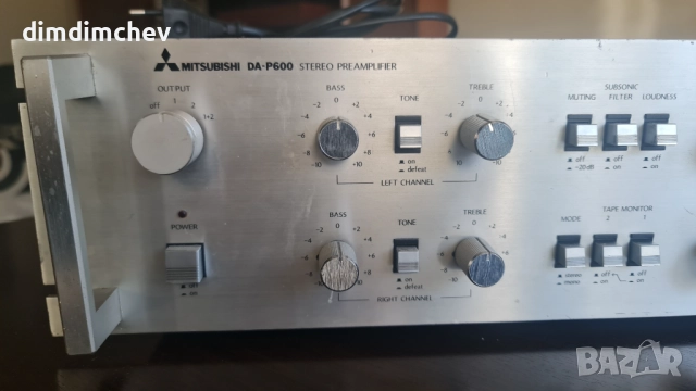 Предусилвател MITSUBISHI DIATONE DA A600 DA P600, снимка 2 - Ресийвъри, усилватели, смесителни пултове - 52528899