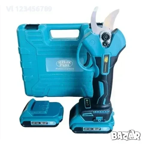 Акумулаторната лозарска ножица VermarkStarke /БЕЗЧЕТКОВ МОТОР/
