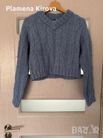 H&M crop пуловер | Размер М, снимка 5 - Блузи с дълъг ръкав и пуловери - 53759528