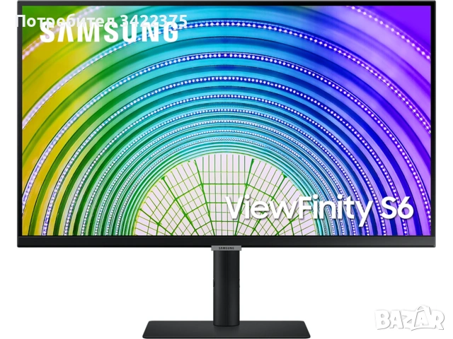 Samsung ViewFinity S6 S27B610 27" IPS 100Hz QHD 2560 x 1440монитор, снимка 4 - Монитори - 54027495