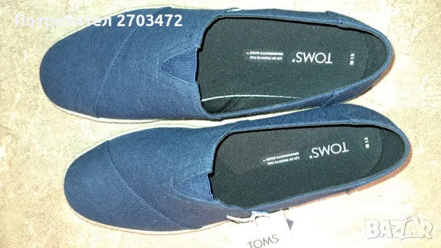 Продавам мъжки еспадрили TOMS. Номер 46.Чисто нови!
Цена 70лв., снимка 3 - Маратонки - 47174553