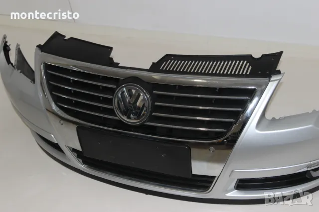 Предна броня VW Passat B6 (2005-2011г.) 3C0807217FGRU с отвори за парктроник, снимка 5 - Части - 47002487