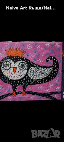 Картина платно маслени бои акрилни бои размер в.26/ш. 32, снимка 2 - Картини - 53804846