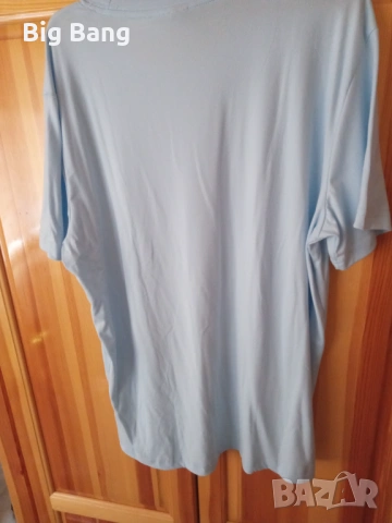 Небесно синя тениска (мъжка) - L размер, снимка 2 - Тениски - 54225700