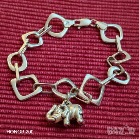 Дамска сребърна гривна. , снимка 6 - Гривни - 53667657