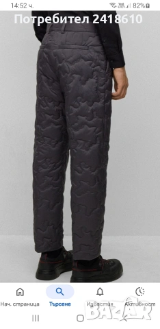 Hugo Boss HUGO Silver 234F1 Regular Fit Winter Fleece Mens Size 36 НОВО! ОРИГИНАЛ! Мъжки зимен Панта, снимка 2 - Панталони - 53578866