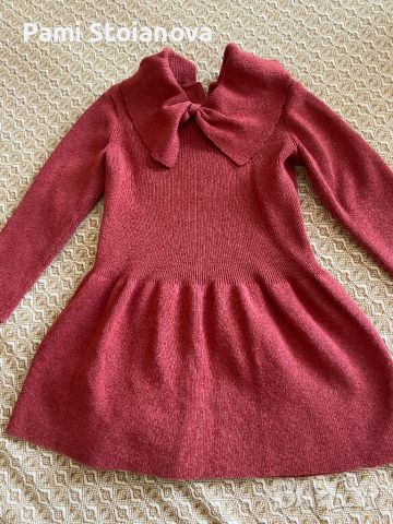 Червена рокля H&M, снимка 1 - Бебешки рокли - 46086002