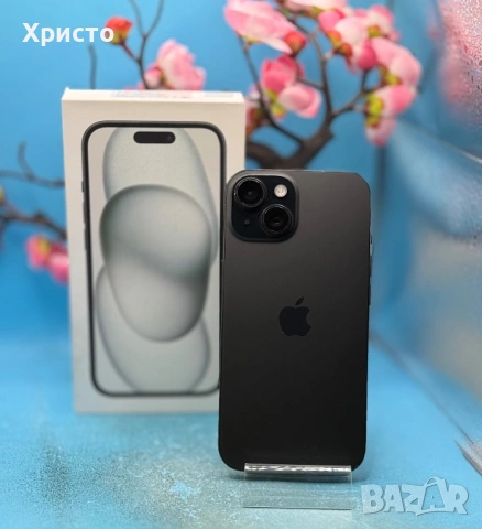 ПЕРФЕКТЕН! Apple iPhone 15, 128GB, 5G, Black , снимка 6 - Apple iPhone - 53822034