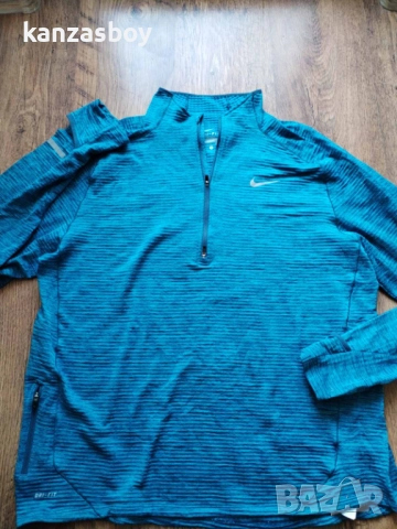 Nike Maillot Element Sphere 1/2 Zip - мъжка термо блуза КАТО НОВА ХЛ, снимка 7 - Блузи - 52828785