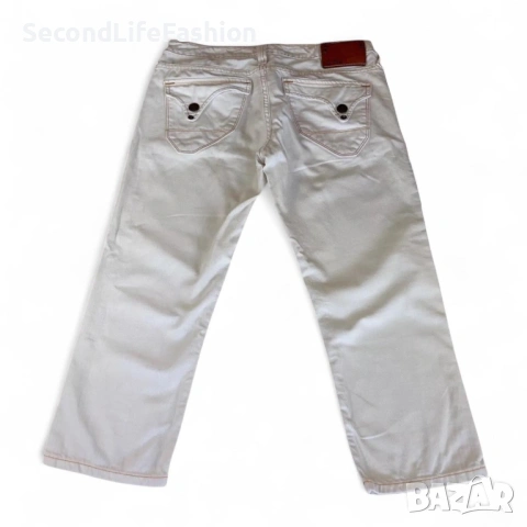 Дамски памучни дънки G-Star Raw 3301 къси с прави крачоли размер 29, снимка 2 - Дънки - 53726351